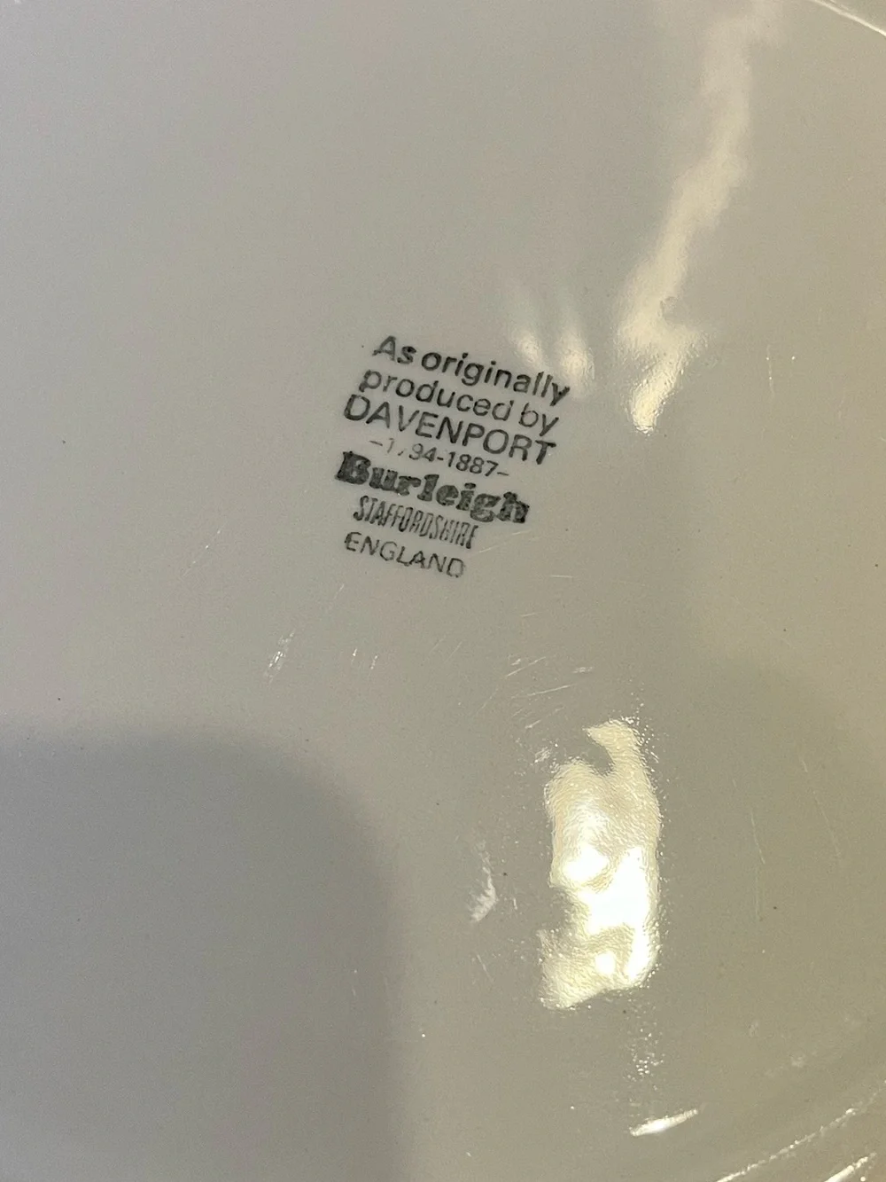 Burleigh Davenport dinner plates, White Embossed Leaf Pattern set of 2